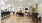 a large room with a table and chairs